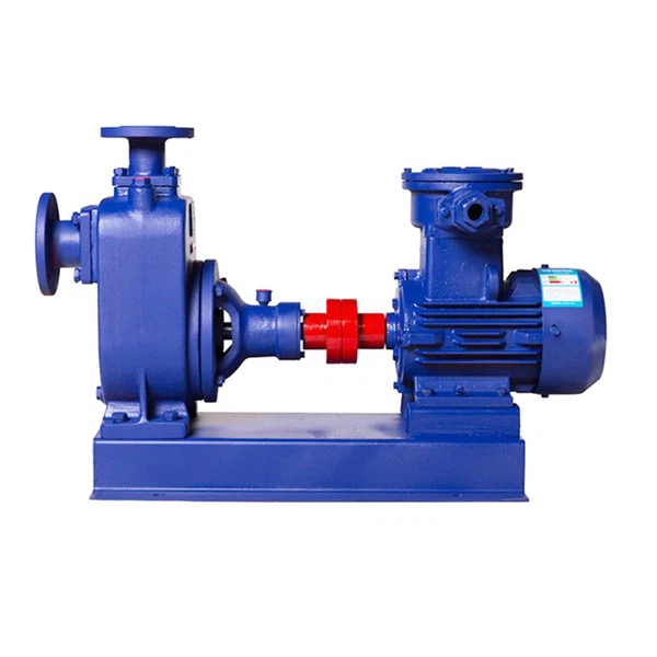 Self-priming sewage pump